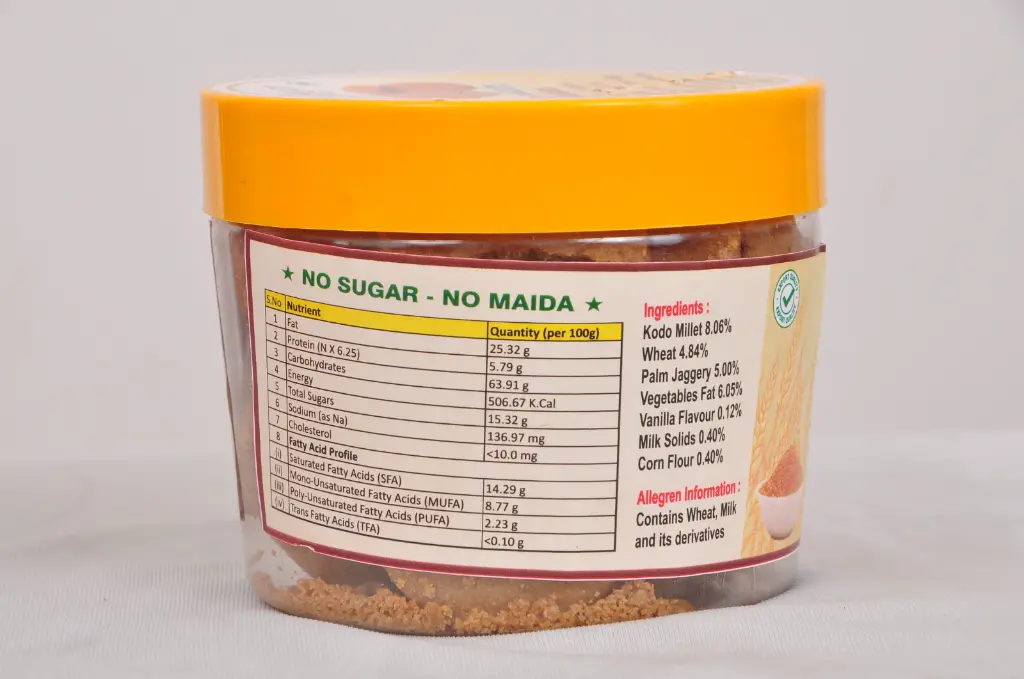 Barnyard millet biscuits — healthy gluten-free cookies for wholesale & export